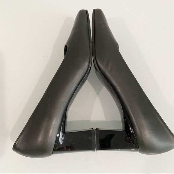 STAURT WEITZMAN Leather Square Toe Block Heel Size 6.5 - Picture 4 of 14